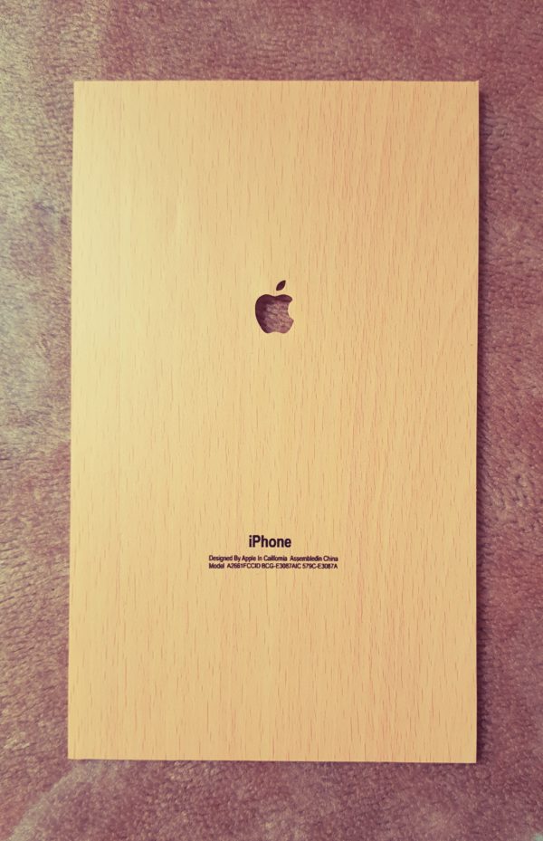 Wooden Matte Yellow iPhone Lamination