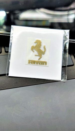 Ferrari Gold Metal Logo