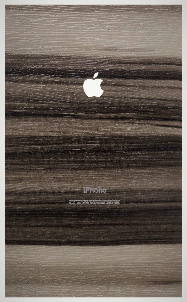 Wooden Matte Chocolate And Cream Feel Texture iPhone Lamination