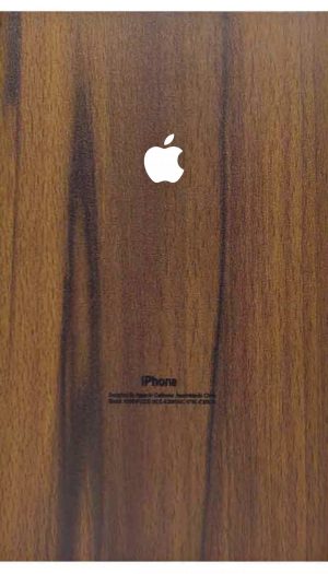 Wooden Matte Chocolate Brown iPhone Lamination