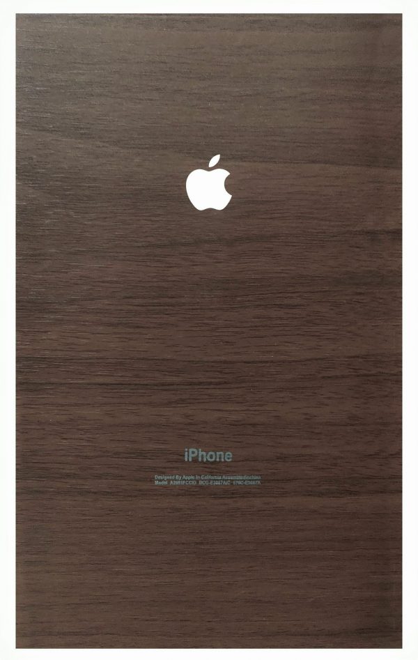 Wooden Matte Chocolate iPhone Lamination