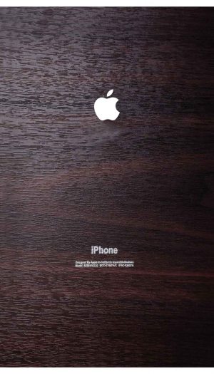 Wooden Matte Dark Brown Feel Texture iPhone Lamination