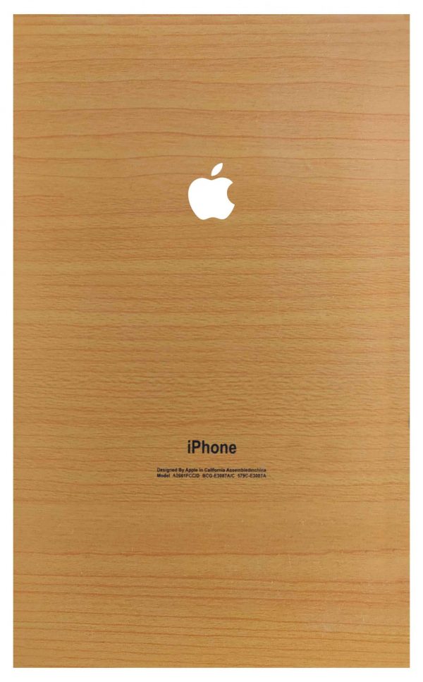 Wooden Matte Yellow iPhone Lamination