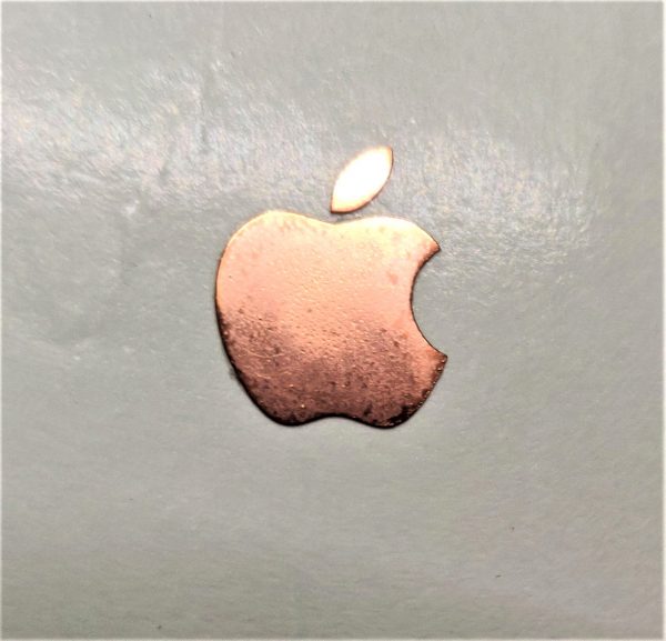 Apple Logo Copper Metal Glossy Shine